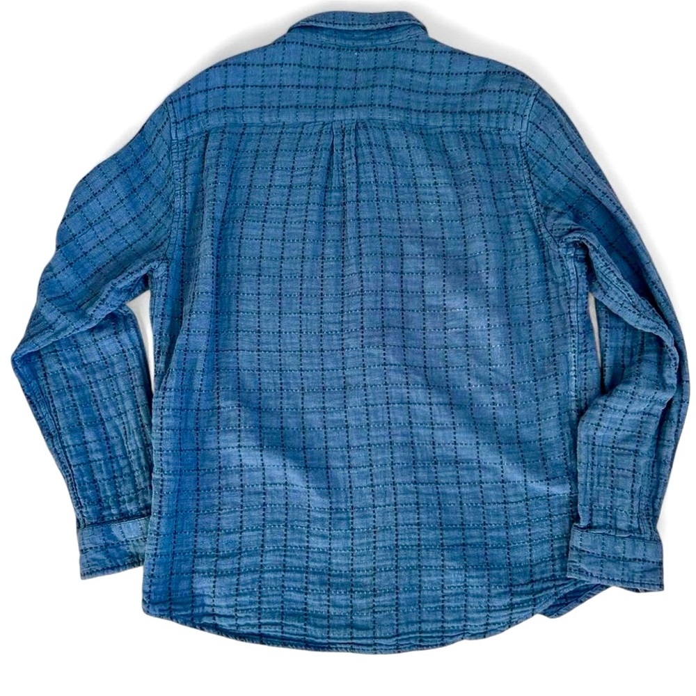 Carbon2Cobalt blue button up shirt 100% cotton Size M - Picture 2 of 5